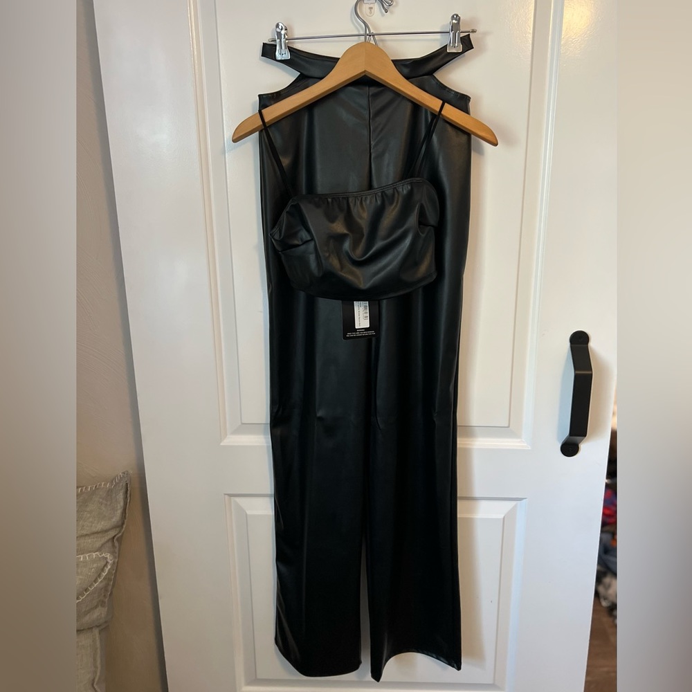 PLT Two Piece Leather Coord Set